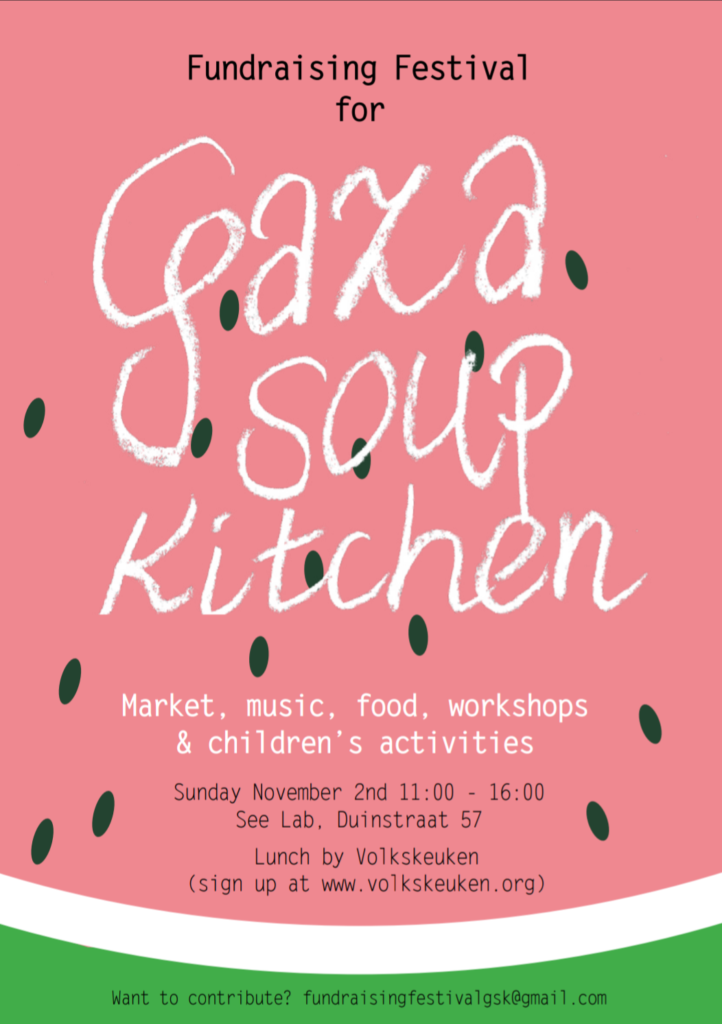 Read more about the article 2 Nov.: Fundraising Gaza Soup Kitchen