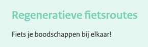 Read more about the article Bike routes for local and healthy shopping